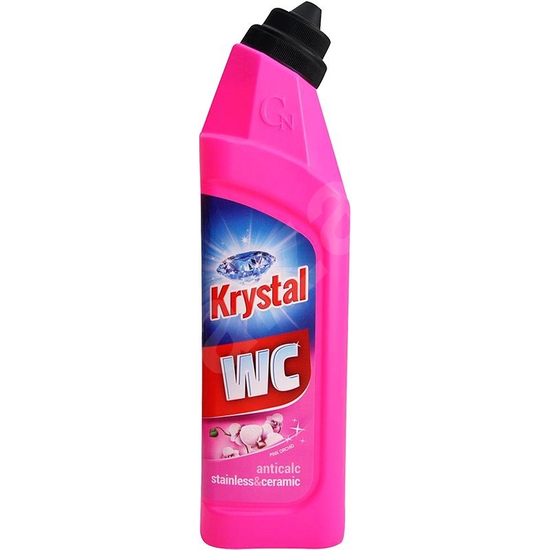 Krystal WC čistič růžový na nerez a keramiku 750 ml