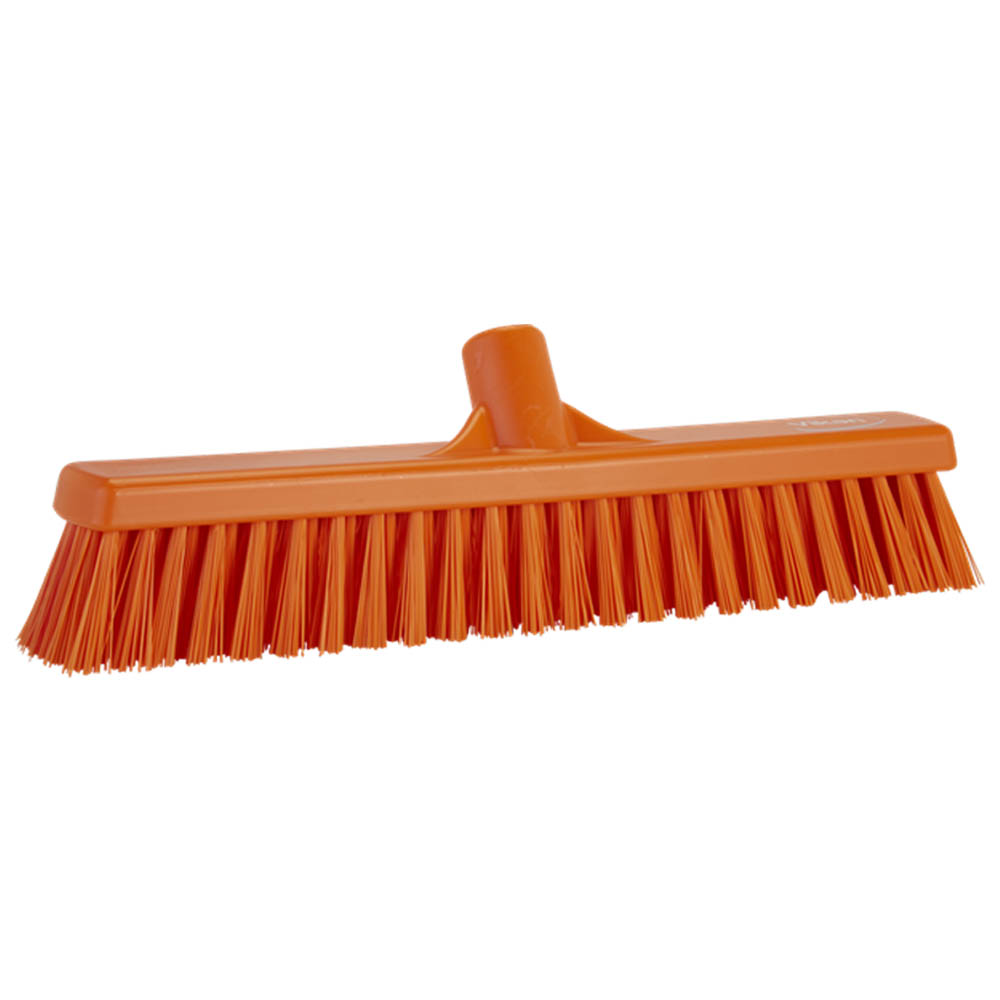Vikan podlahový smeták, měkký/tvrdý, 410 mm, oranžový