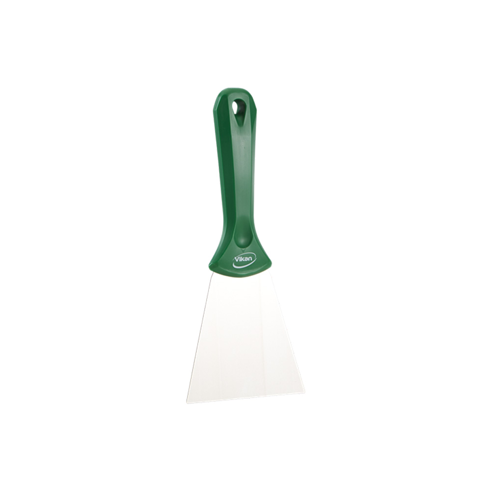 Vikan ruční špachtle s nerezovým břitem, 100 mm, zelená