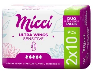 Menstruační vložky Micci ultra wings duo 20 ks