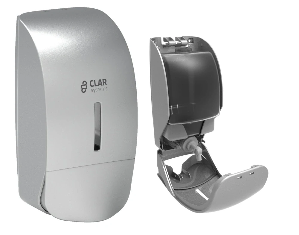 Dávkovač mýdla ABS plast stříbrný 900 ml Clarsystems