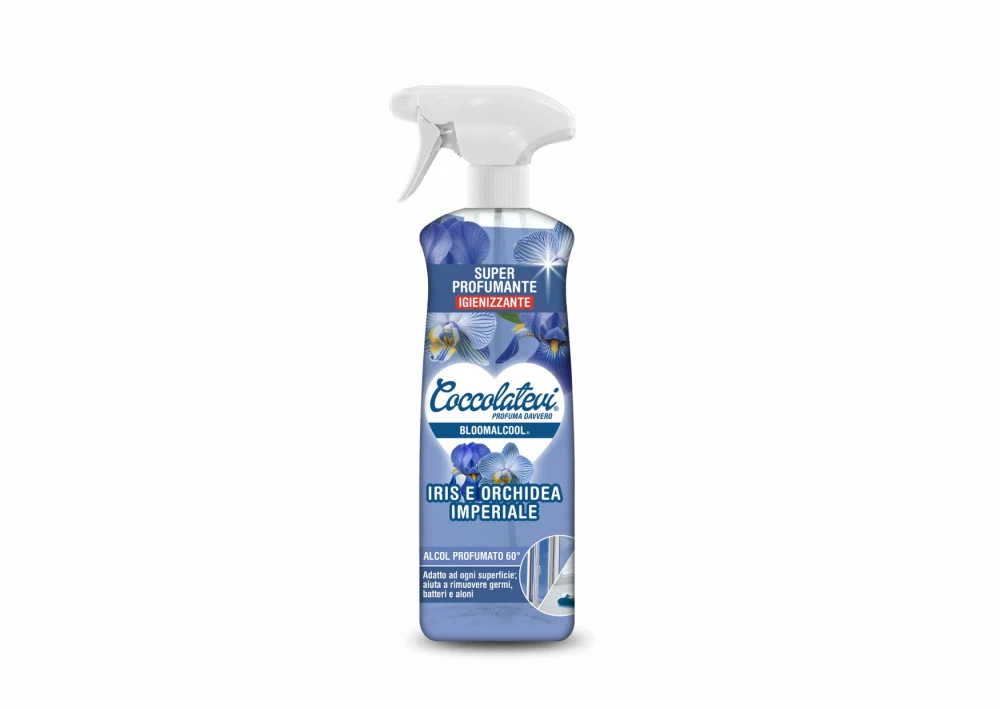 COCCOLATEVI BLOOMALCOOL IRIS E ORCHIDEA IMPERIALE - čisticí alkoholový přípravek 750 ml