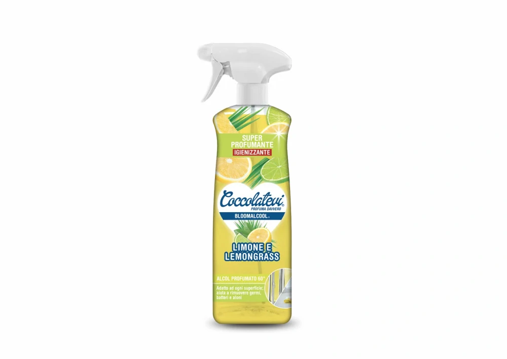 COCCOLATEVI BLOOMALCOOL LIMONE E LEMONGRASS - čisticí alkoholový přípravek 750 ml