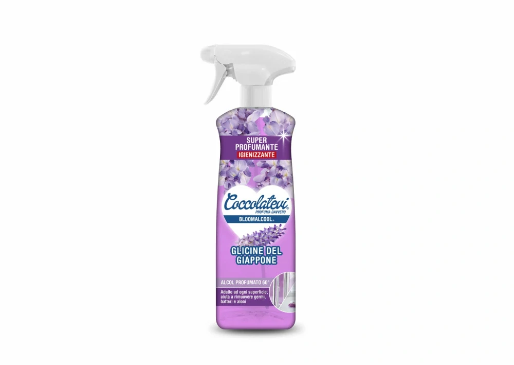 COCCOLATEVI BLOOMALCOOL GLICINE DEL GIAPPONE - čisticí alkoholový přípravek 750 ml