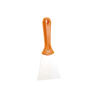 Vikan ruční špachtle s nerezovým břitem, 100 mm, oranžová