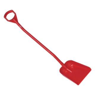 Vikan lopata, 1280 mm, dlouhá rukojeť, malá plocha, červená