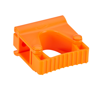 Vikan hygienický nástěnný věšák s pryžovou svorkou, 82 mm, oranžový