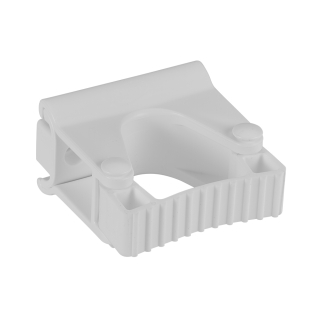 Vikan hygienický nástěnný věšák s pryžovou svorkou, 82 mm, bílý