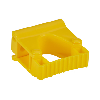 Vikan hygienický nástěnný věšák s pryžovou svorkou, 82 mm, žlutý