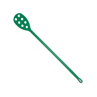Vikan vařečka, děrovaná, 1 200 mm, detekovatelná, zelená