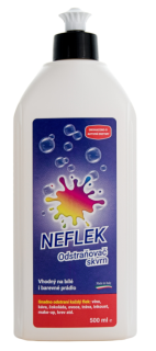 Neflek tekutý odstraňovač skvrn na bílé a barevné prádlo 500 ml